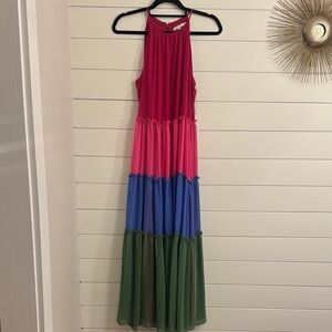 Chico's Color Block Maxi Dress - NWT